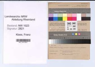 Entnazifizierung Franz Klass , geb. 14.06.1890 (Postassistent)