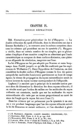 Chapitre IX. Double Réfraction.