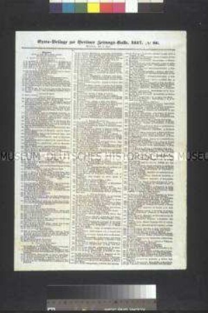 Extrablatt: Mitglieder des am 11. April 1847 in Berlin eröffneten Vereinigten Landtages. Berliner Zeitungs-Halle, Nr. 86; Berlin, 14. April 1847