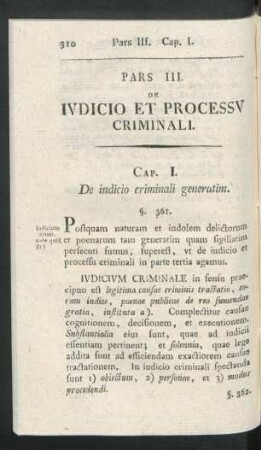 Pars III. De Iudicio Et Processu Criminali