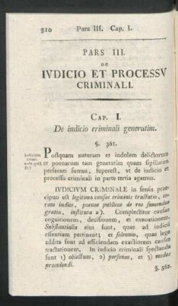 Pars III. De Iudicio Et Processu Criminali