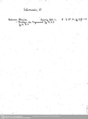 Schomerus, W.