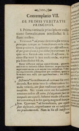 100-114 Contemplatio VII., De primis veritatis principiis