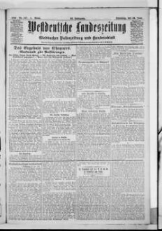 Westdeutsche Landeszeitung : Gladbacher Volkszeitung und Handelsblatt : allgemeiner Anzeiger für den gesamten Niederrhein : die Niederrheinische Heimatzeitung