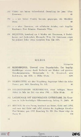 Silber (Nr. 577-607)