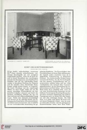 Kunst und Kunstwissenschaft
