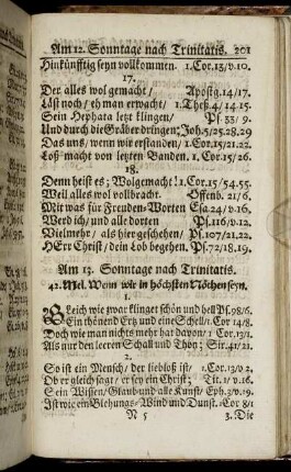 Am 13. Sonntage nach Trinitatis. - Am 26. Sonntage nach Trinitatis.