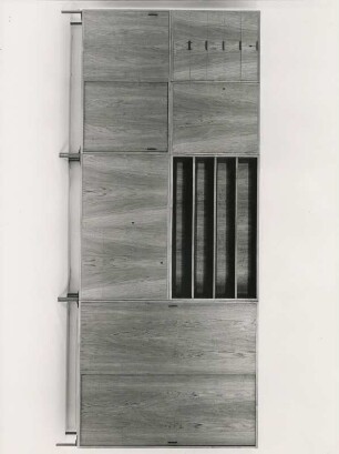 Holzäpfel Schrankwand des Büromöbel-Programms "DHS-30" von Herbert Hirche