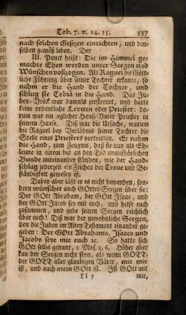 537-541, III. Punct heißt: Die im Himmel gemachte Ehen ...