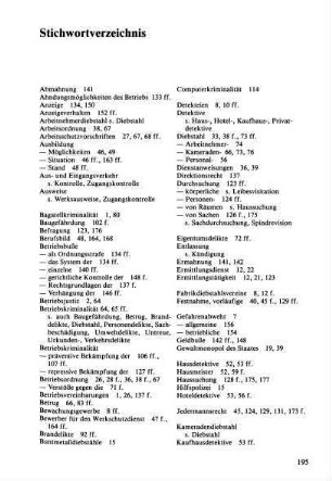 Stichwortverzeichnis