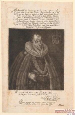 Achatius Hüls, kaiserlicher Rat; geb. 1584; gest. 1614