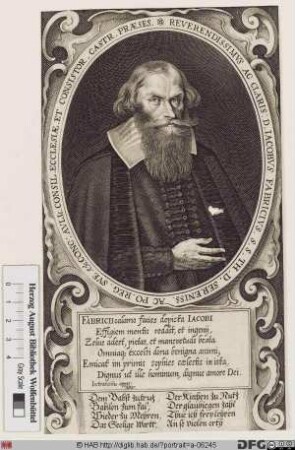 Bildnis Jacob Fabricius (eig. Schmidt)