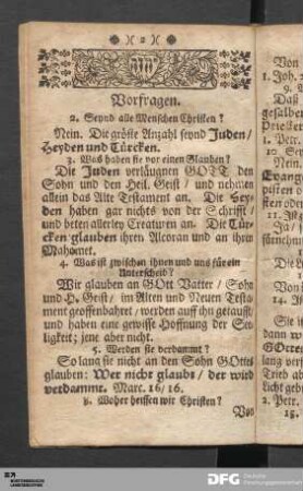 Vorfragen.