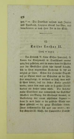 13. Kaiser Lothar II. (1125 - 1137)