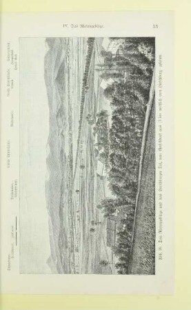 Das Riesengebirge und das Hirschberger Tal, von Gotschdorf aus (3 km westlich von Hirschberg) gesehen