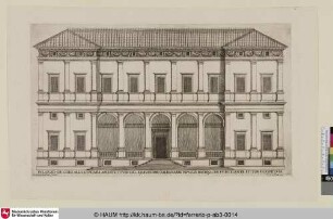 [Ansicht des Palazzo de Ghigi alla Lungara bzw. der Villa Farnesina]