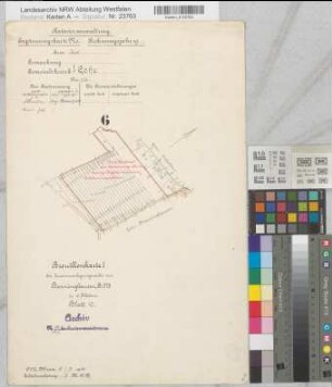 Benninghausen (Lippstadt), Zusammenlegung Benninghausen, Bl.10 Brouillonkarte 1 Lohe Flur 6