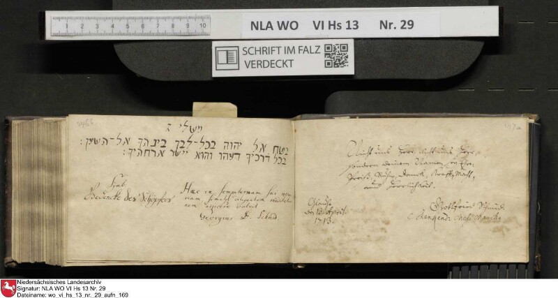Stammbuch des Gottfried Crusius (Cruse) aus Stendal