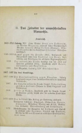 II. Das Zeitalter der unumschränkten Monarchie