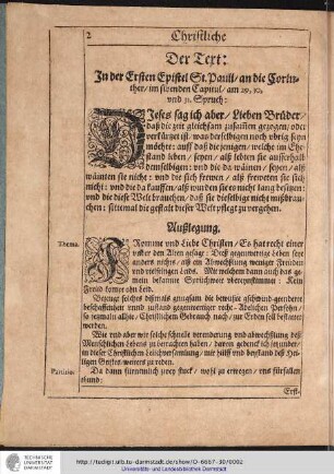 Der Tert: