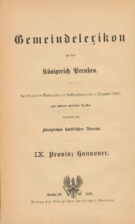 9: Provinz Hannover