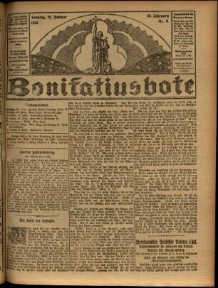 Ausgabe vom Sonntag, den 25. Februar 1923.