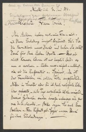 Brief an Antonie Speyer : 03.06.1894