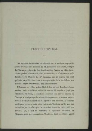 Post-Scriptum.