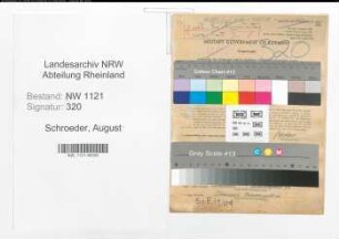 Entnazifizierung August Schroeder , geb. 17.01.1885 (Verwaltungsangestellter)
