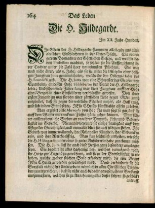 Die H. Hildegarde