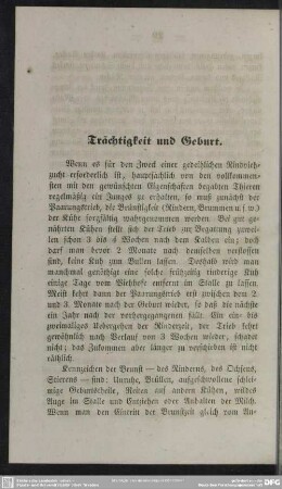 Trächtigkeit und Geburt
