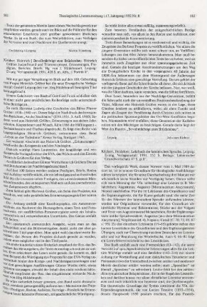 581-582 [Rezension] Bevollmächtigt zum Brückenbau