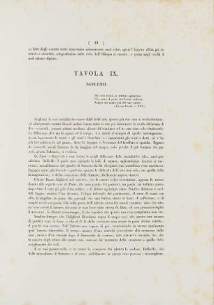 Tavola IX. Saturno