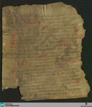 Missale, Fragment - Cod. Karlsruhe 1428