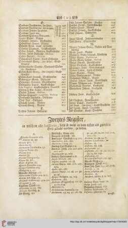 Zweytes Register, in welchem alle Auctores [...]