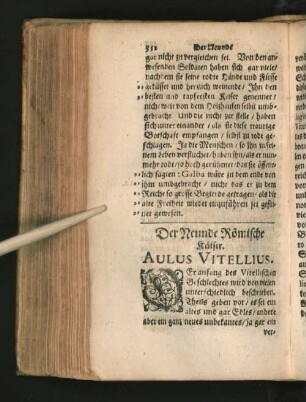 Der Neunde Römische Kaiser. Aulus Vitellius.