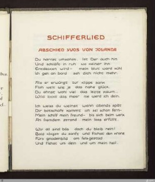 Schifferlied : [SW IX: hH6]; [SW IX, S. 102/173] / Geschrieben von Georg Peter Landmann
