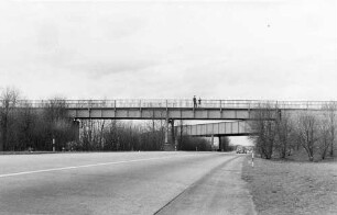 Autobahndreieck Mannheim Abgebrochen anläßlich des Umbaues des Mannheimer Dreiecks zum Autobahnkreuz 1969.