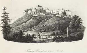 Festung Königstein gegen Abend