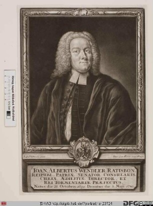 Bildnis Johann Albrecht Wendler