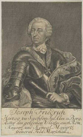 Bildnis des Joseph Friedrich zu Sachsen