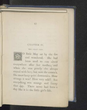 Chapter IV. The first peep.