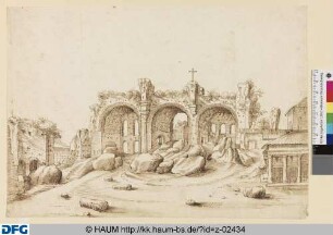 Die Trümmer der Konstantins-Basilika
