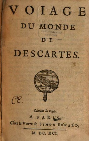 Voyage du monde de Descartes