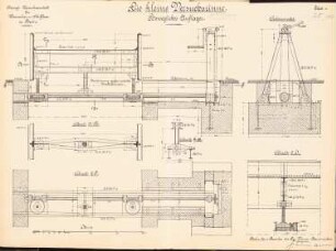 Versuchsanstalt für Wasserbau und Schiffbau, Berlin: Bewegliches Auflager: Schnitte 1:10