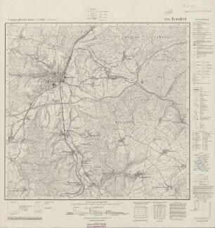 5124 (alte Nr.: 2988) Hersfeld, Topographische Karte 1:25000 (4cm - Karte)