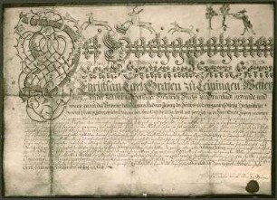 Lehrbrief des Jägers Andreas Jaberg, 1785