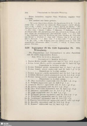 211. 1538, September 29 bis 1539, September 29. Wittenberg