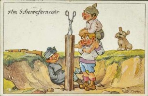 Am Scherenfernrohr