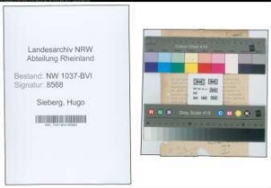 Entnazifizierung Hugo Sieberg , geb. 28.05.1904 (Schleifer)